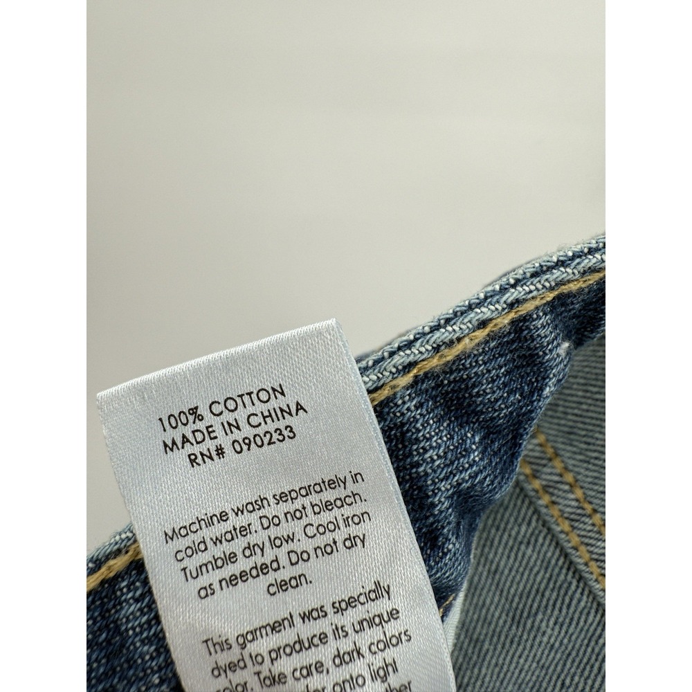 Pacsun 90's Boyfriend Jeans High Rise‎ Relaxed Leg Raw Hem 2 Tone Women's 29 NEW - Picture 8 of 8